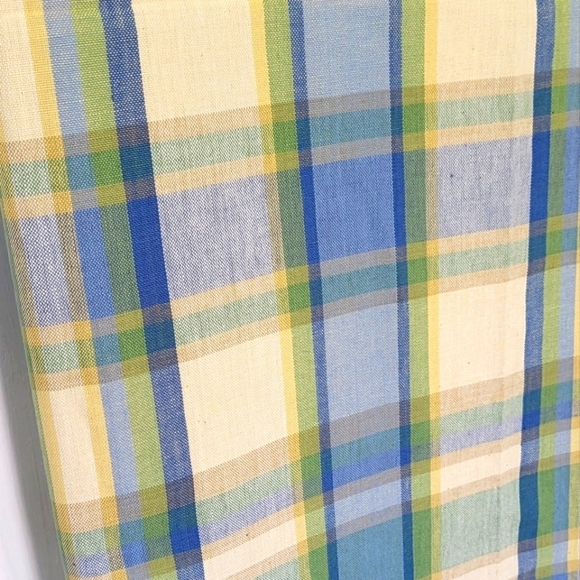 Primitive Artisans Inc Square Cotton Plaid Tablecloth 60 X 60 - Picture 2 of 7